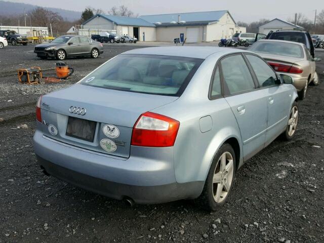 WAULC68E13A366987 - 2003 AUDI A4 1.8T QU BLUE photo 4