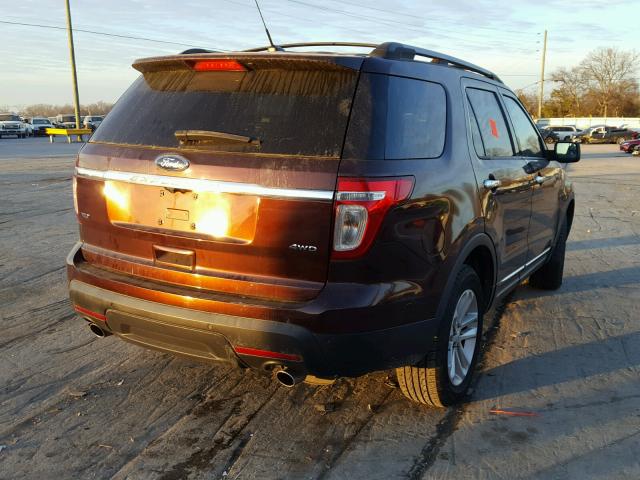 1FMHK8D83CGA10895 - 2012 FORD EXPLORER X BROWN photo 4