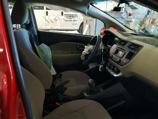 KNADM4A31E6345125 - 2014 KIA RIO LX Կարմիր լուսանկար 5