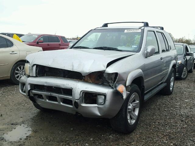 JN8DR09Y42W728215 - 2002 NISSAN PATHFINDER SILVER photo 2