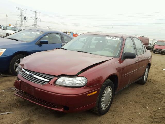 1G1ND52J62M644569 - 2002 CHEVROLET MALIBU BURGUNDY photo 2