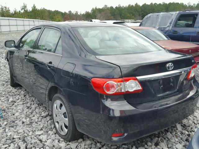 2T1BU4EE0DC107151 - 2013 TOYOTA COROLLA BA BLACK photo 3