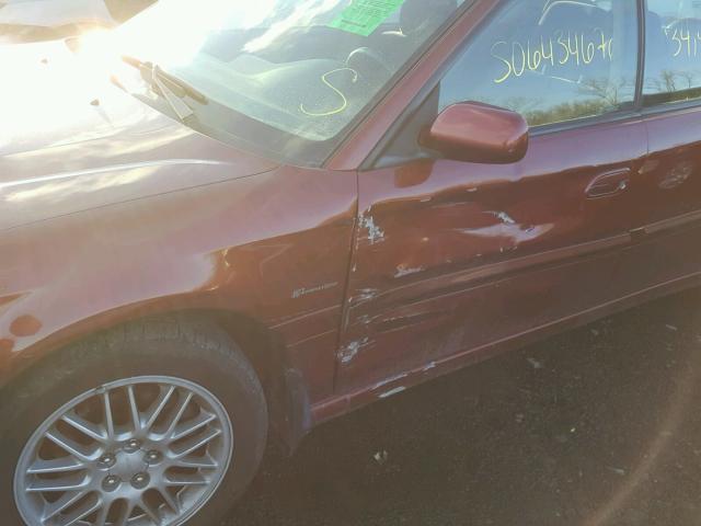 4S3BE625947202483 - 2004 SUBARU LEGACY L S MAROON photo 9