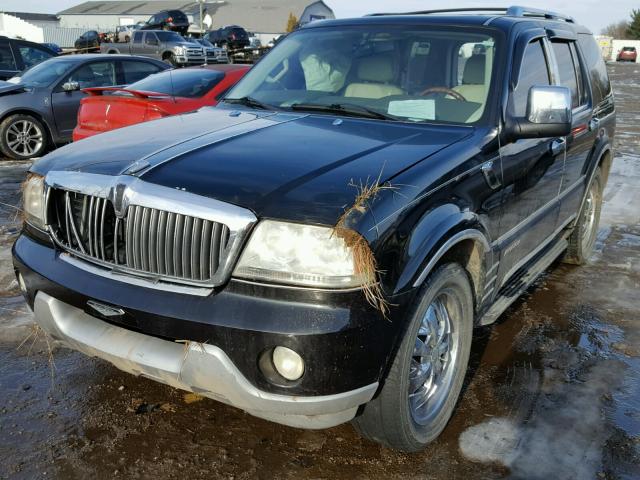 5LMEU68H14ZJ16440 - 2004 LINCOLN AVIATOR BLACK photo 2