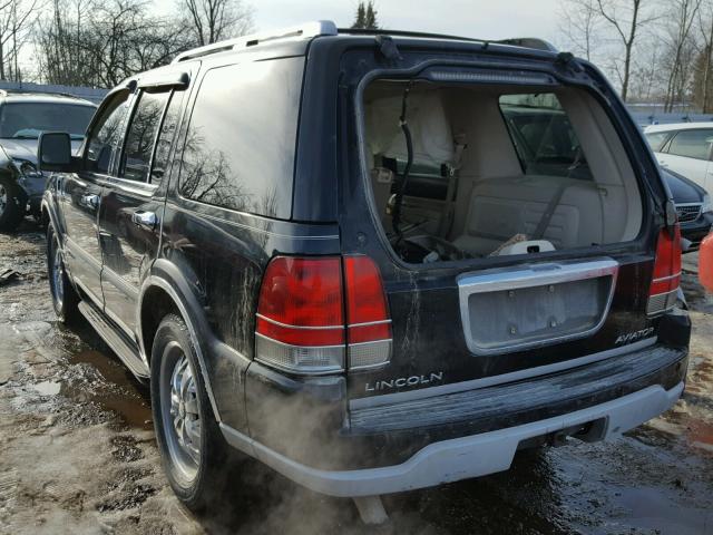 5LMEU68H14ZJ16440 - 2004 LINCOLN AVIATOR BLACK photo 3