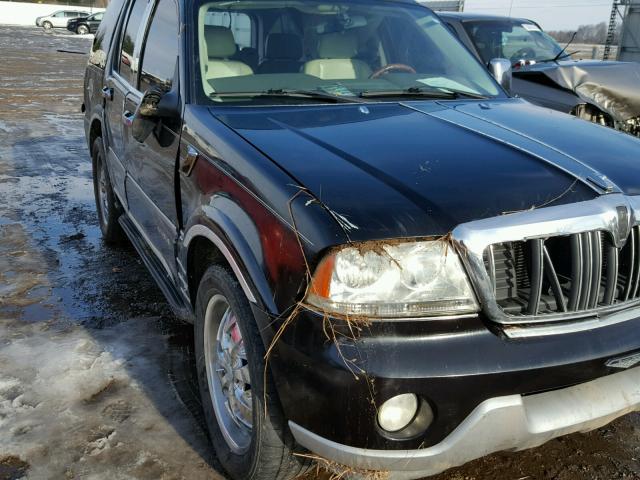 5LMEU68H14ZJ16440 - 2004 LINCOLN AVIATOR BLACK photo 9