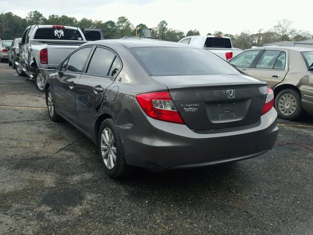 19XFB2F80CE004140 - 2012 HONDA CIVIC EX ბეჟი ფოტო 3