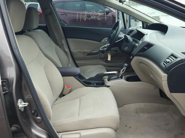 19XFB2F80CE004140 - 2012 HONDA CIVIC EX ბეჟი ფოტო 5