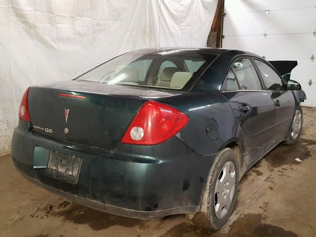 1G2ZF58B474174816 - 2007 PONTIAC G6 VALUE L GREEN photo 4