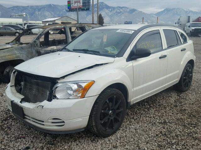 1B3HB28C97D407262 - 2007 DODGE CALIBER WHITE photo 2