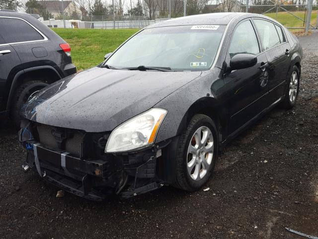 1N4BA41E18C836522 - 2008 NISSAN MAXIMA SE BLACK photo 2