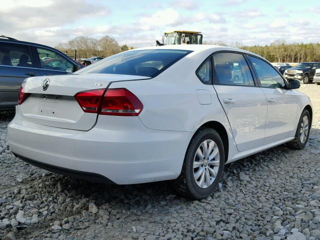 1VWAT7A34FC048540 - 2015 VOLKSWAGEN PASSAT S WHITE photo 4