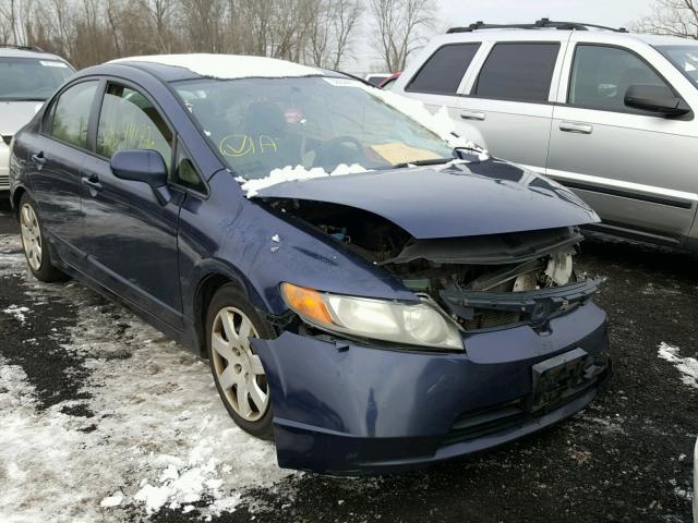 2HGFA15546H515185 - 2006 HONDA CIVIC LX BLUE photo 1