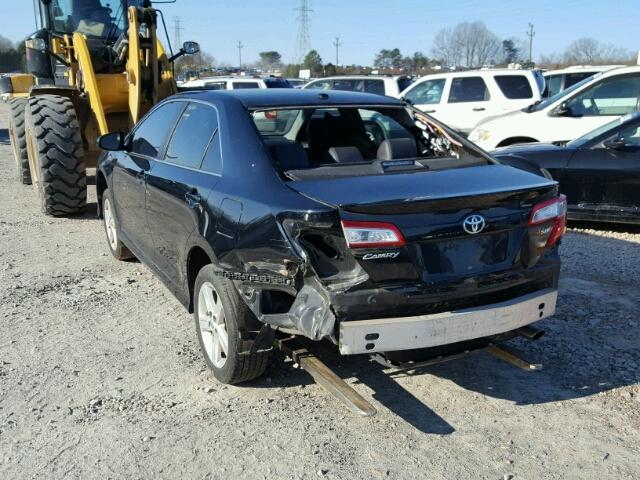 4T1BF1FK2CU090623 - 2012 TOYOTA CAMRY BASE BLACK photo 3