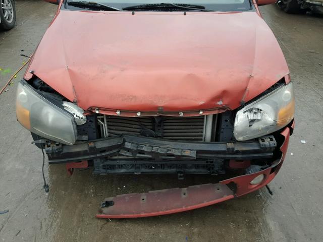 KNAFE161185019380 - 2008 KIA SPECTRA5 5 ORANGE photo 7