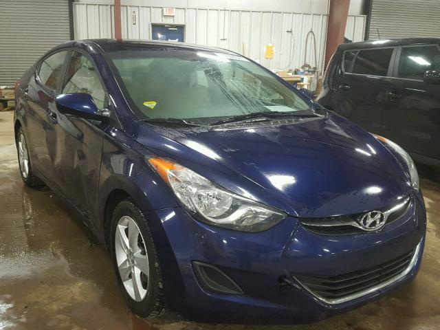 5NPDH4AEXDH293278 - 2013 HYUNDAI ELANTRA GL BLUE photo 1