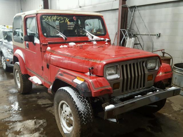 2J4FY59T8LJ521452 - 1990 JEEP WRANGLER / RED photo 1