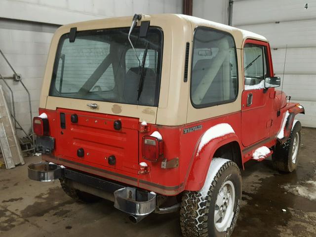 2J4FY59T8LJ521452 - 1990 JEEP WRANGLER / RED photo 4