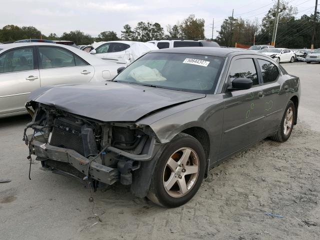 2B3KA43G18H200514 - 2008 DODGE CHARGER GRAY photo 2