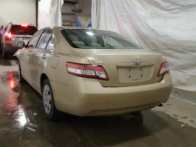 4T1BF3EK5BU656835 - 2011 TOYOTA CAMRY BASE TAN photo 3