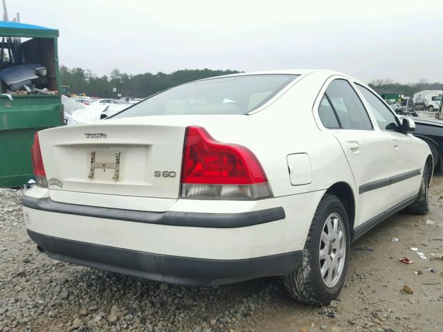 YV1RS61R312085711 - 2001 VOLVO S60 WHITE photo 4