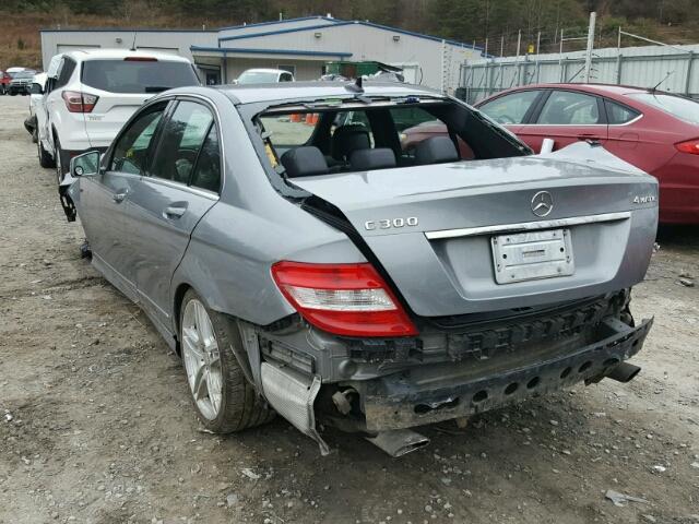 WDDGF8BB5AF448720 - 2010 MERCEDES-BENZ C 300 4MAT SILVER photo 3