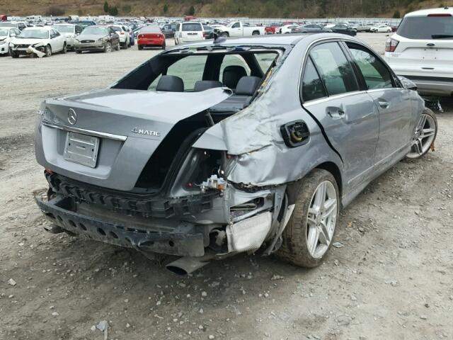 WDDGF8BB5AF448720 - 2010 MERCEDES-BENZ C 300 4MAT SILVER photo 4