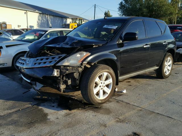 JN8AZ08T17W514041 - 2007 NISSAN MURANO SL BLACK photo 2