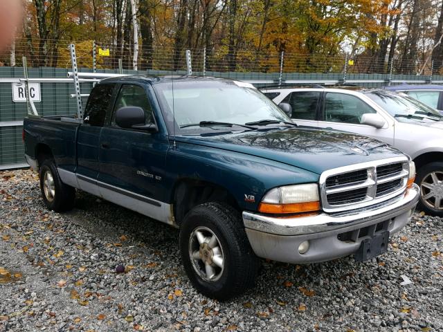 1B7GG23YXVS196080 - 1997 DODGE DAKOTA GREEN photo 1