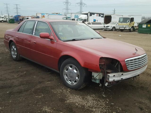 1G6KD54Y52U237401 - 2002 CADILLAC DEVILLE MAROON photo 1