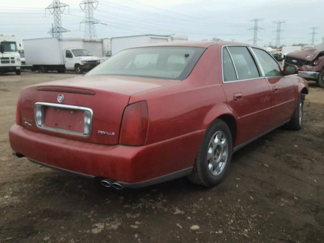 1G6KD54Y52U237401 - 2002 CADILLAC DEVILLE MAROON photo 4