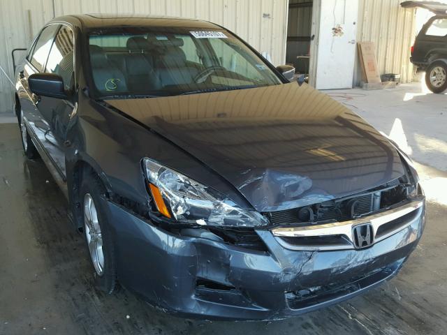 1HGCM56737A129052 - 2007 HONDA ACCORD EX CHARCOAL photo 1