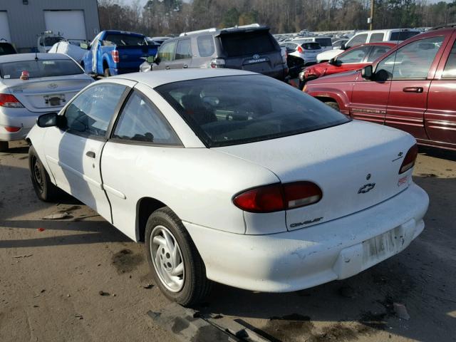 1G1JC124XX7219785 - 1999 CHEVROLET CAVALIER B WHITE photo 3