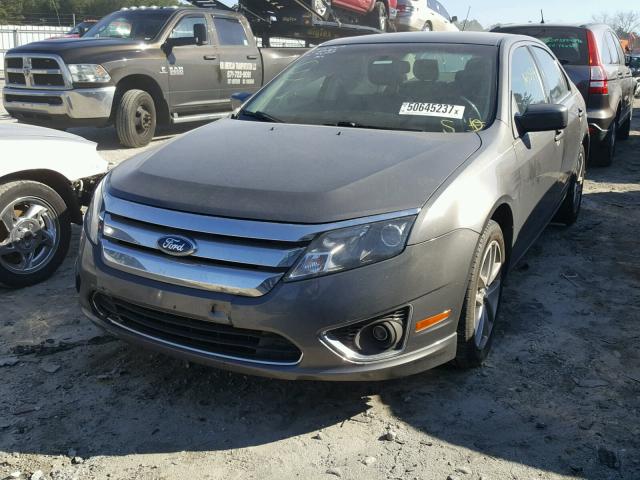 3FAHP0JG2BR236085 - 2011 FORD FUSION SEL GRAY photo 2