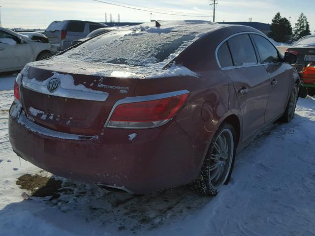 1G4GE5EV6AF310990 - 2010 BUICK LACROSSE C RED photo 4