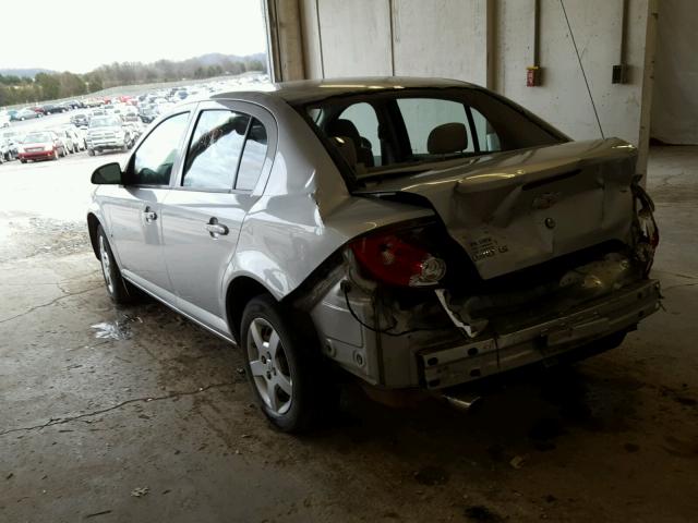 1G1AK55F467840333 - 2006 CHEVROLET COBALT LS SILVER photo 3