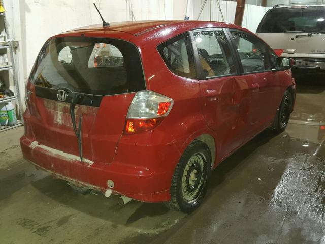 JHMGE8H39DC071598 - 2013 HONDA FIT RED photo 4