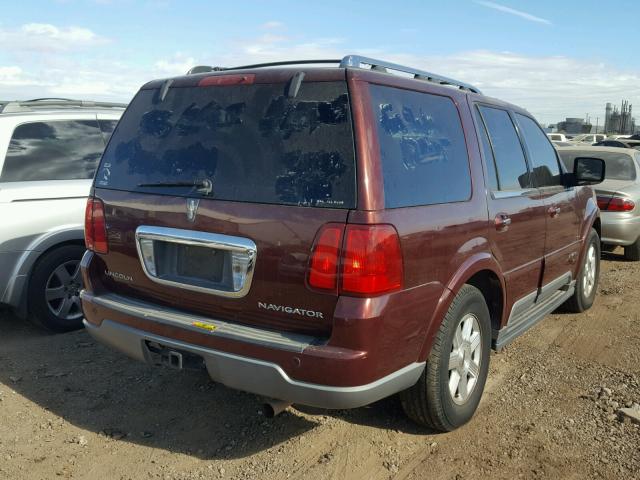 5LMFU27R03LJ16227 - 2003 LINCOLN NAVIGATOR MAROON photo 4