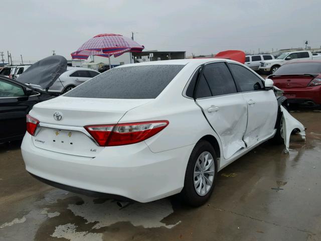 4T4BF1FK8GR572492 - 2016 TOYOTA CAMRY LE WHITE photo 4