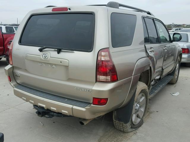 JTEZT14R040015306 - 2004 TOYOTA 4RUNNER SR TAN photo 4