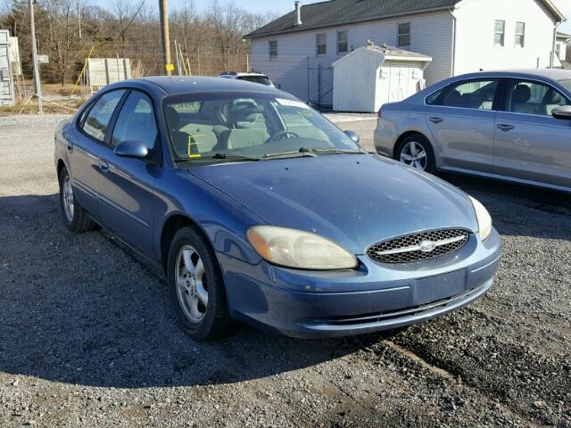 1FAFP53U12A147822 - 2002 FORD TAURUS SE BLUE photo 1