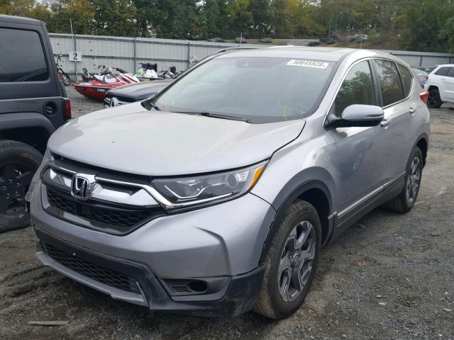 2HKRW2H88HH685097 - 2017 HONDA CR-V EXL GRAY photo 2