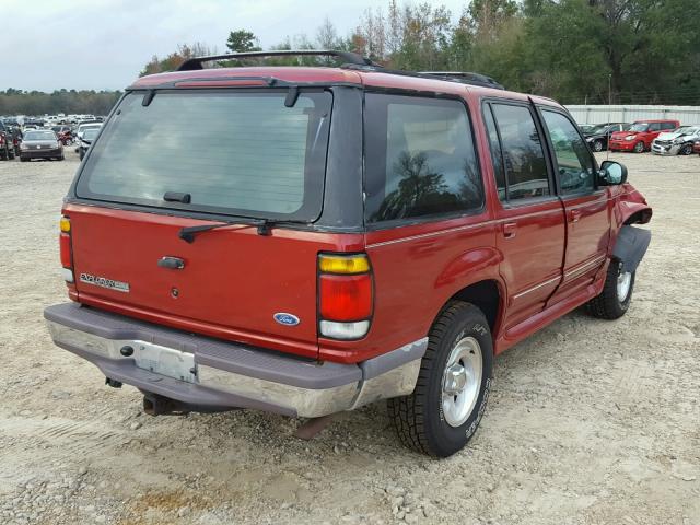 1FMDU34E1VZA72921 - 1997 FORD EXPLORER RED photo 4