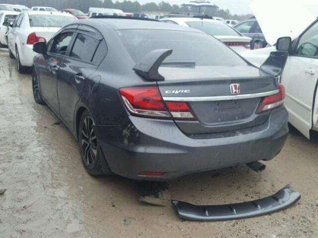 2HGFB2F8XDH505947 - 2013 HONDA CIVIC EX GRAY photo 3