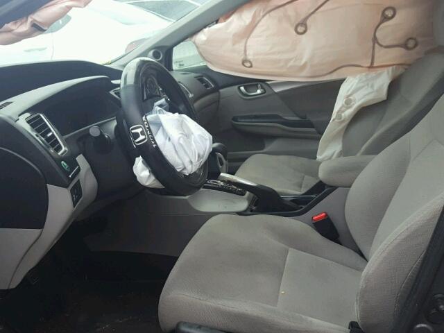 2HGFB2F8XDH505947 - 2013 HONDA CIVIC EX ნაცრისფერი ფოტო 5