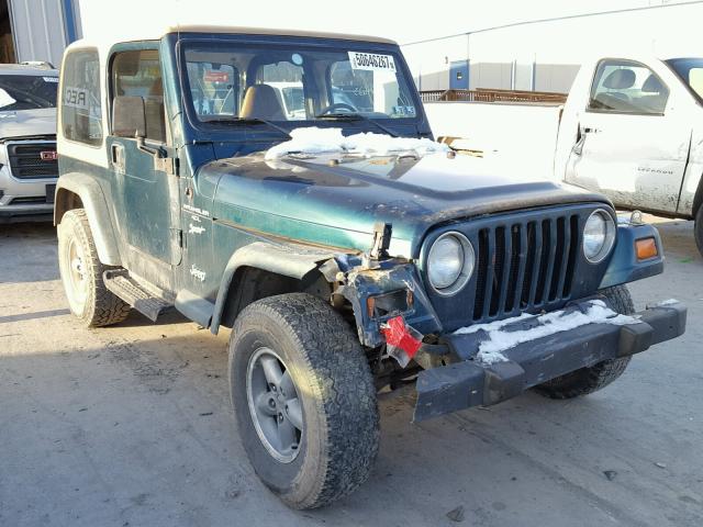 1J4FY19S1WP738820 - 1998 JEEP WRANGLER / GREEN photo 1