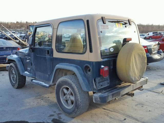 1J4FY19S1WP738820 - 1998 JEEP WRANGLER / GREEN photo 3