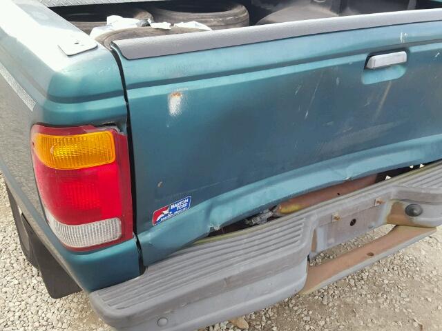 1FTYR10CXWTA25147 - 1998 FORD RANGER GREEN photo 9