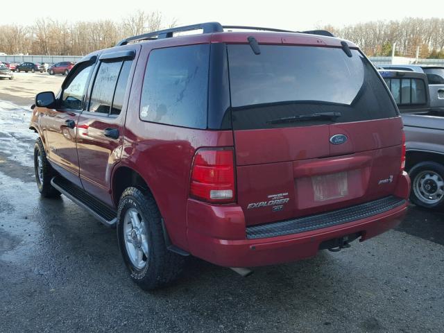 1FMDU83W74UA47993 - 2004 FORD EXPLORER X MAROON photo 3