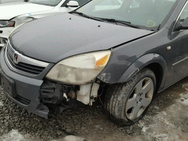 1G8ZS57N27F190241 - 2007 SATURN AURA XE GRAY photo 9